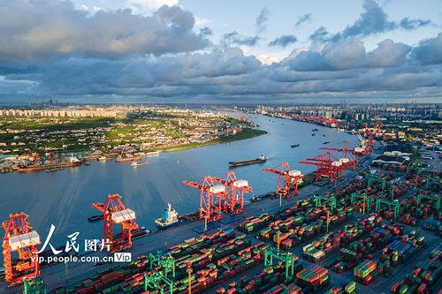 上海黄浦江照片,上海都市风情画卷
